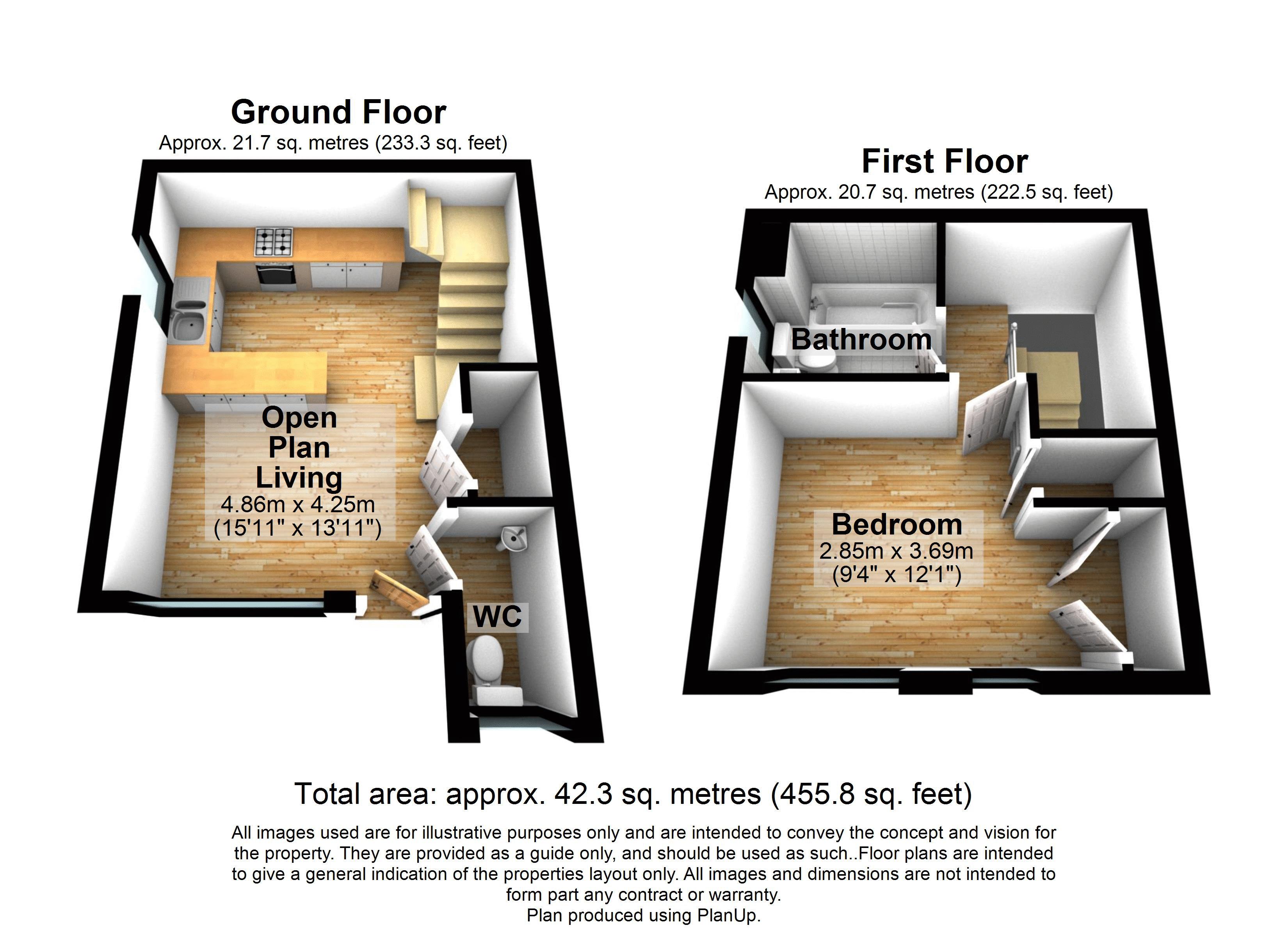 Binfields Farm Lane, Chineham, Basingstoke RG24, 1 bedroom semi
