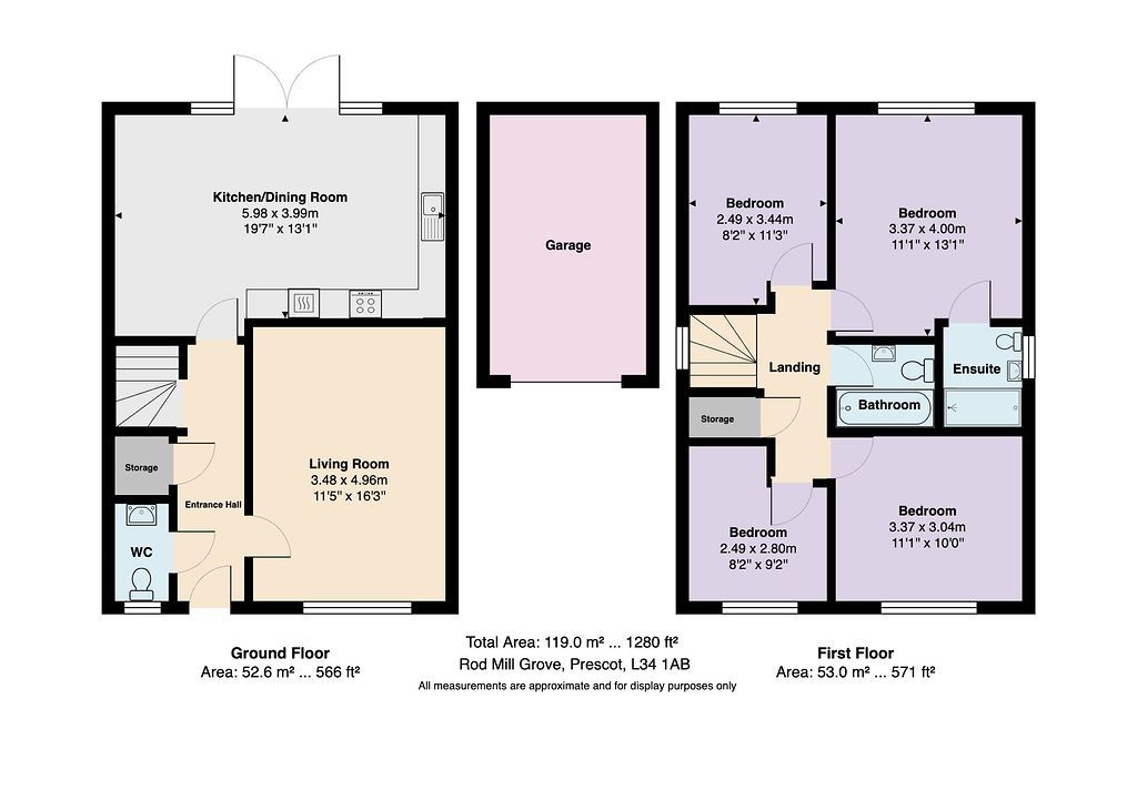 26 Rodmill Grove, Prescot floorplan