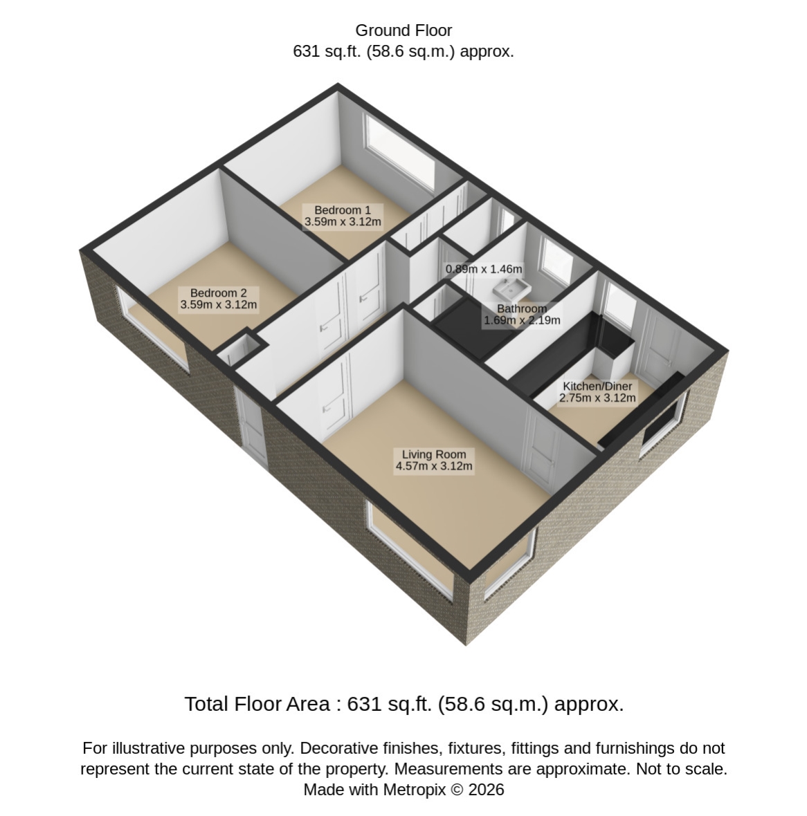 47a, Nest Estate, Hebden Bridge floorplan