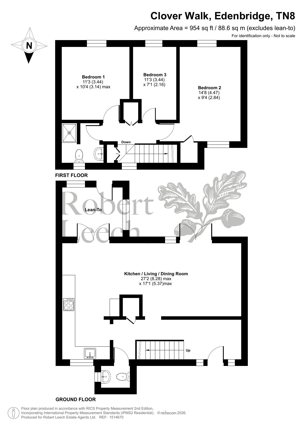 8, Clover Walk, Edenbridge floorplan