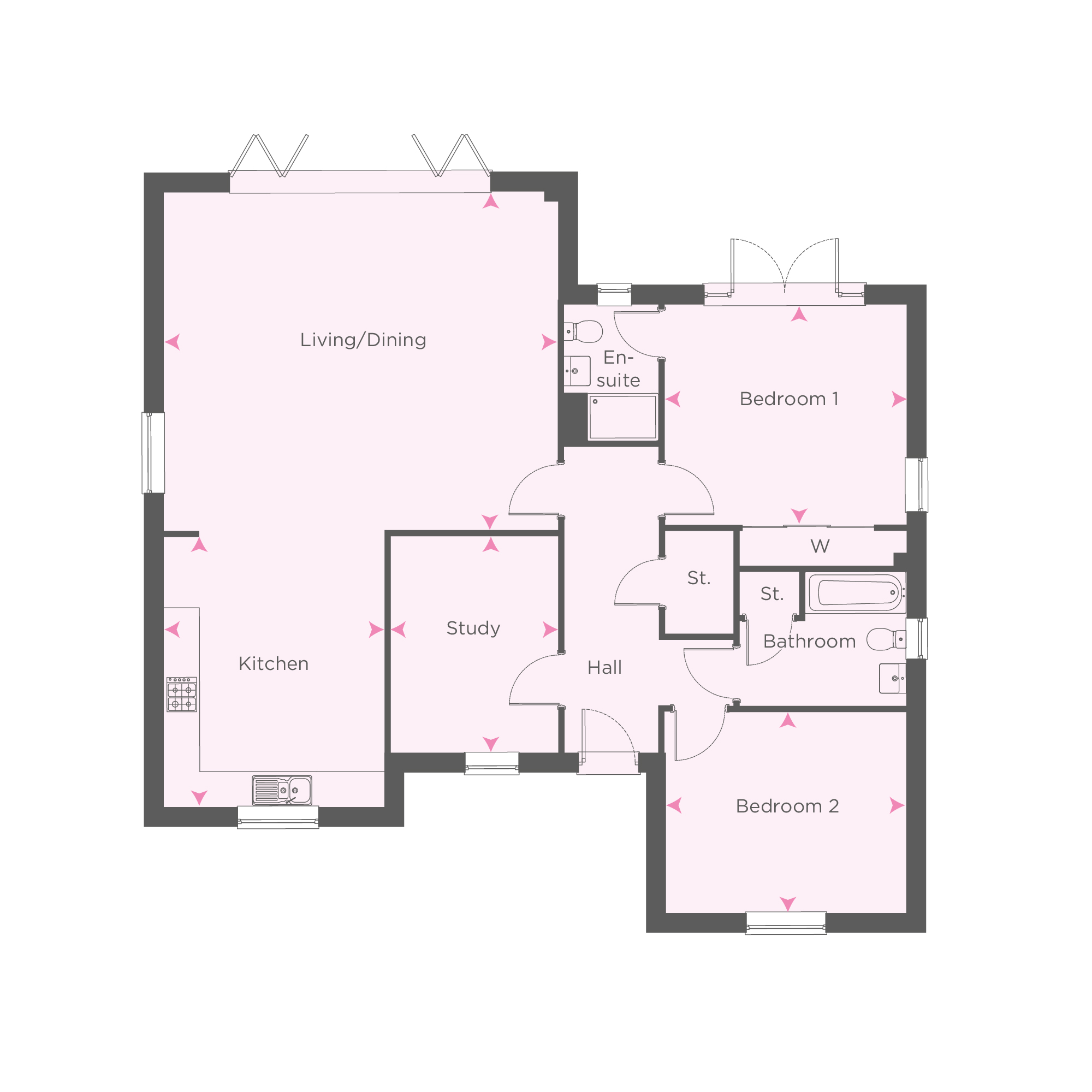Burren_Plot3, Saltby Road, Croxton Kerrial floorplan