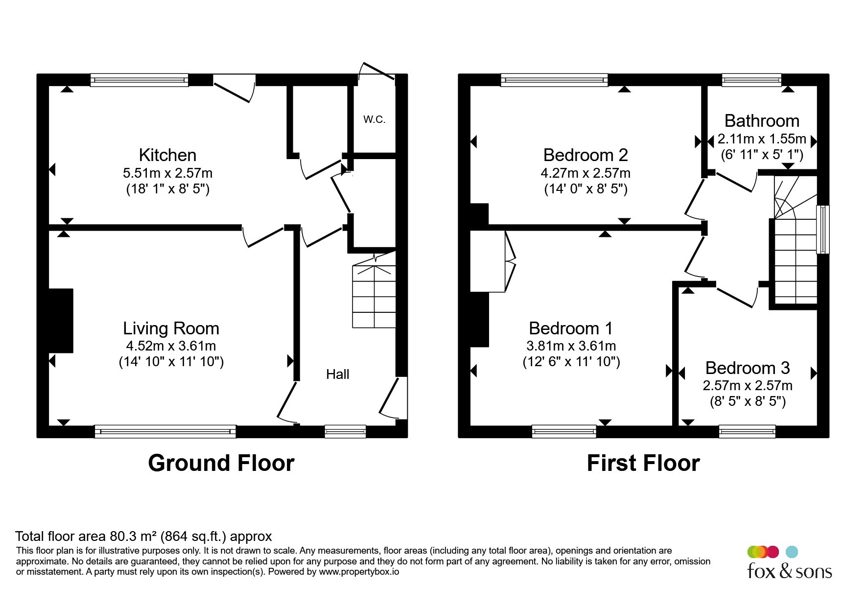 111, North Street, Axminster floorplan