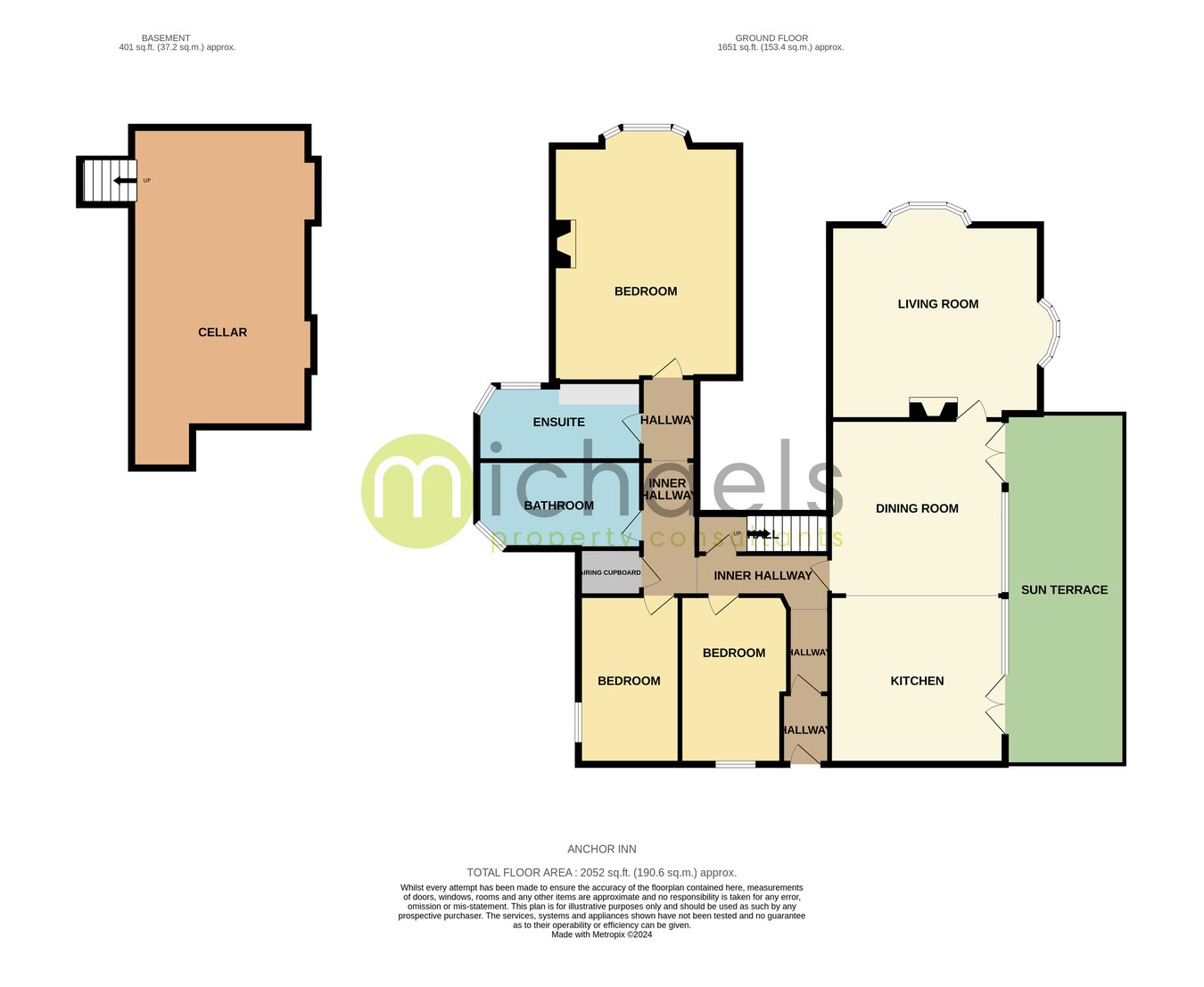 Anchor Inn, Waterside, Brightlingsea floorplan