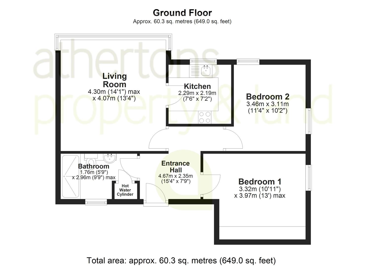 Flat 5, Green Park Court, Whiteacre Lane, Barrow floorplan
