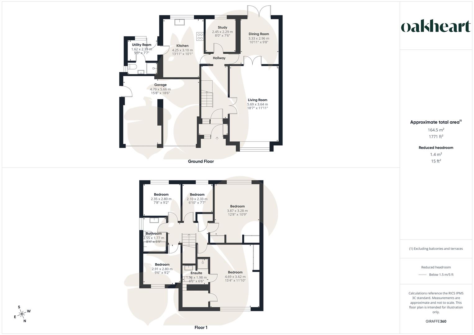 4, Davidson Close, Sudbury floorplan