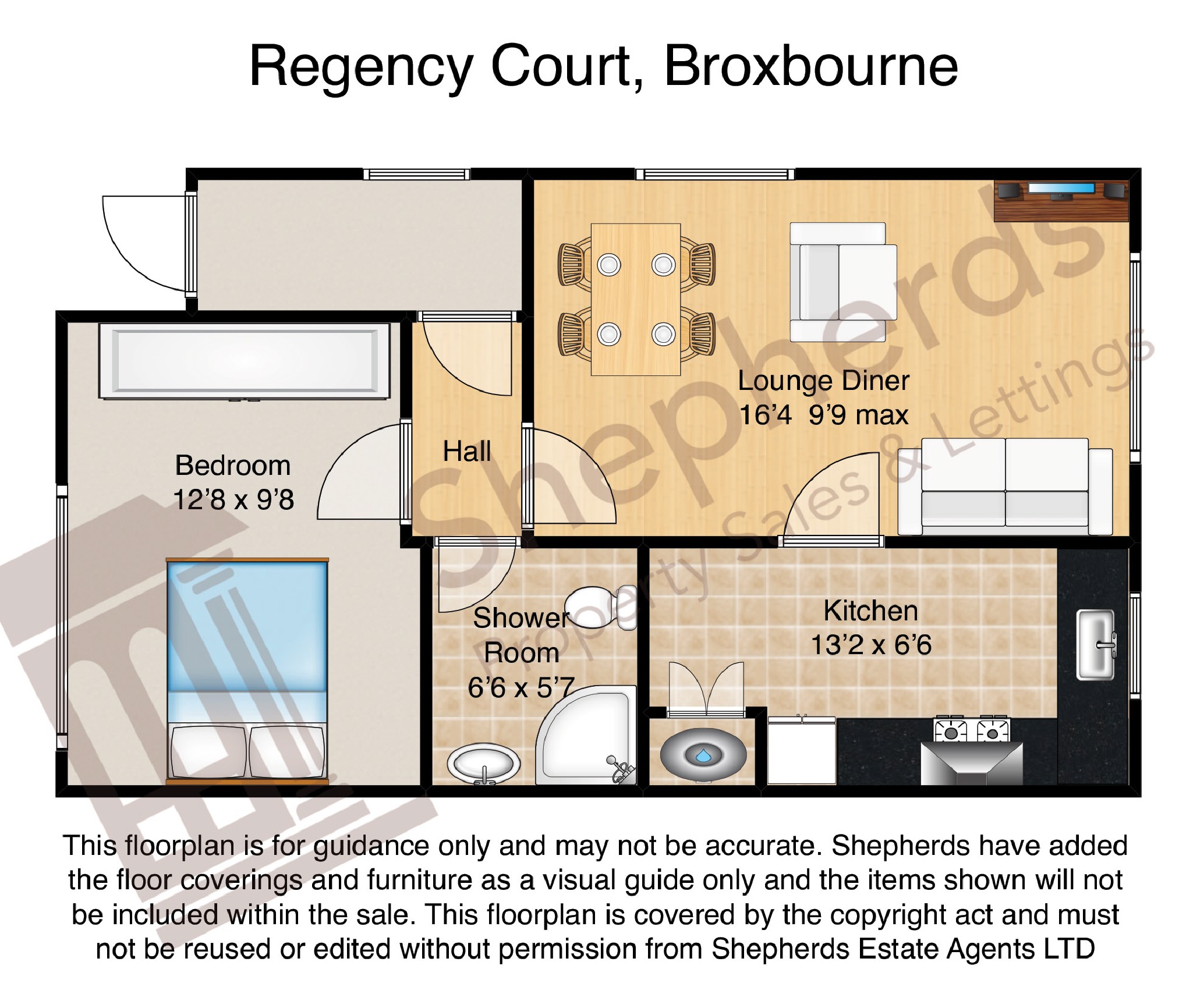 1 Bedrooms Flat for sale in Berners Way, Broxbourne, Hertfordshire EN10