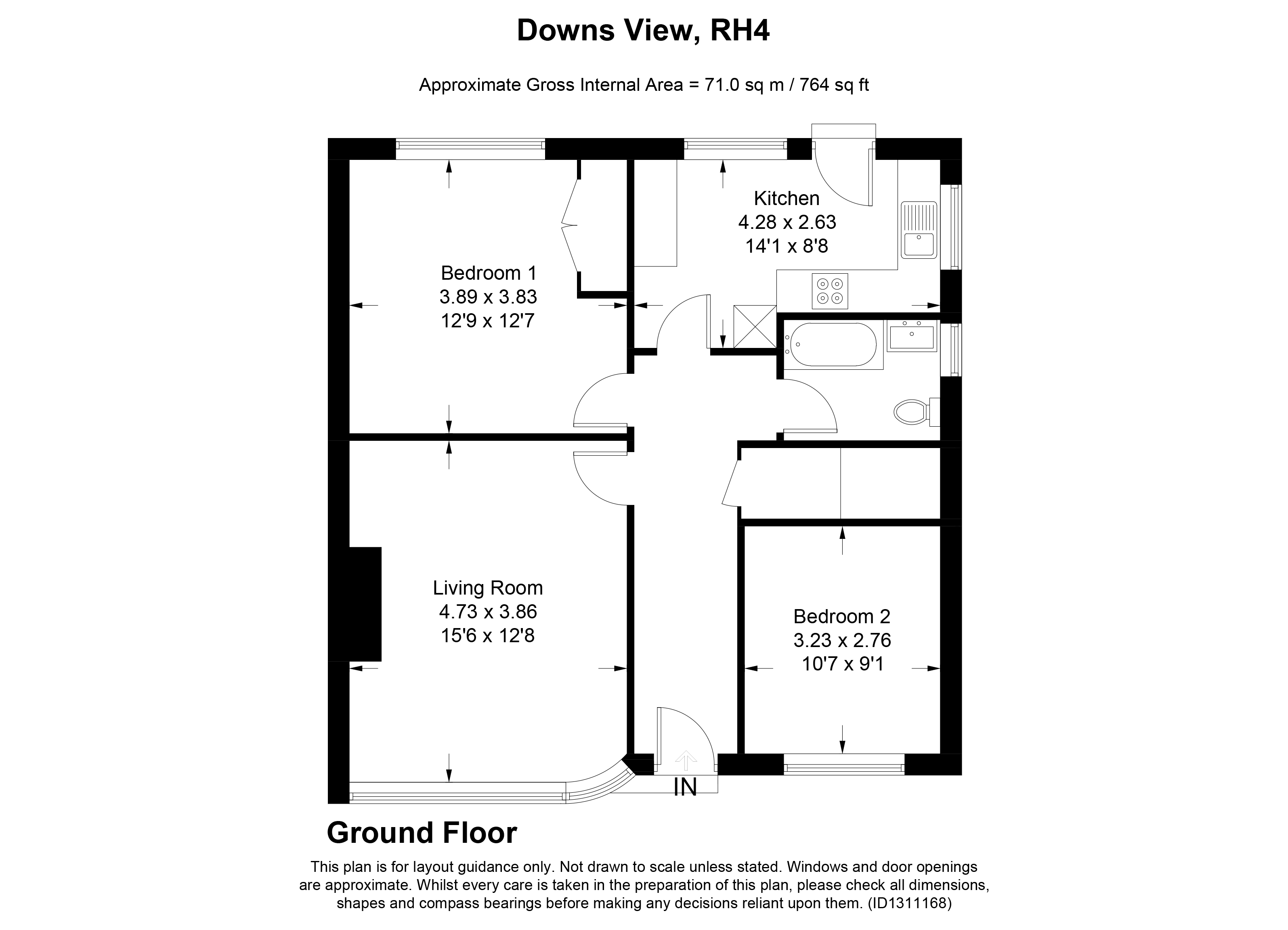 27, Downs View, Dorking floorplan
