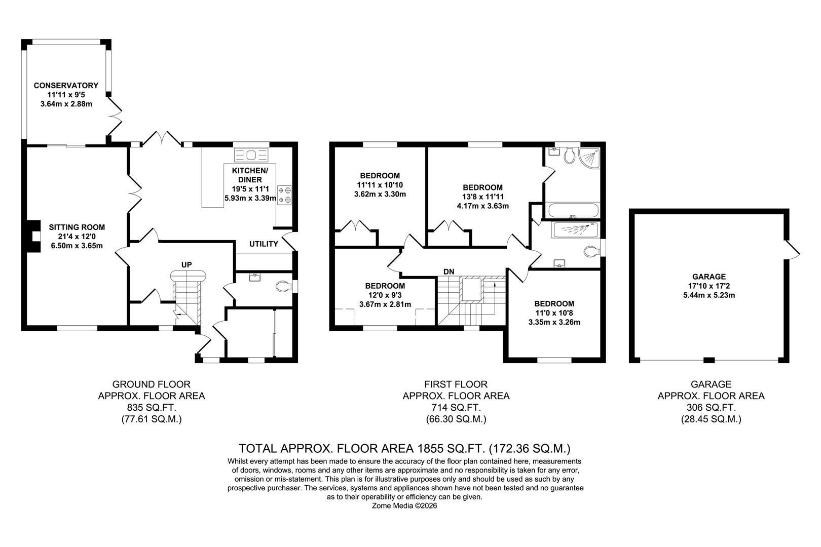 23, Lambourne Drive, Kings Hill floorplan