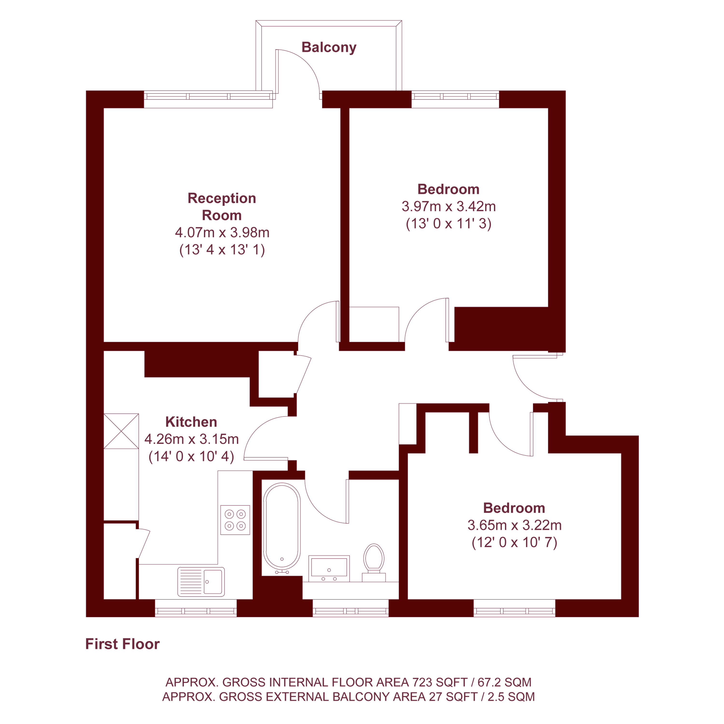 Queensdown House, London floorplan