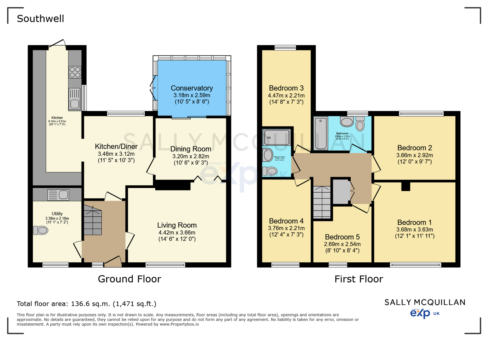 Easthorpe, Southwell floorplan