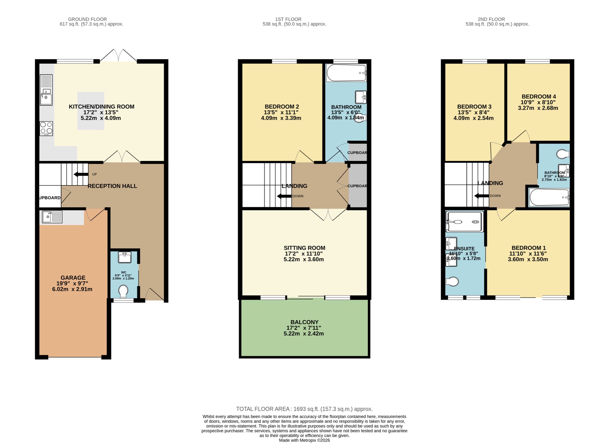 13 Mudbank Lane, Exmouth floorplan