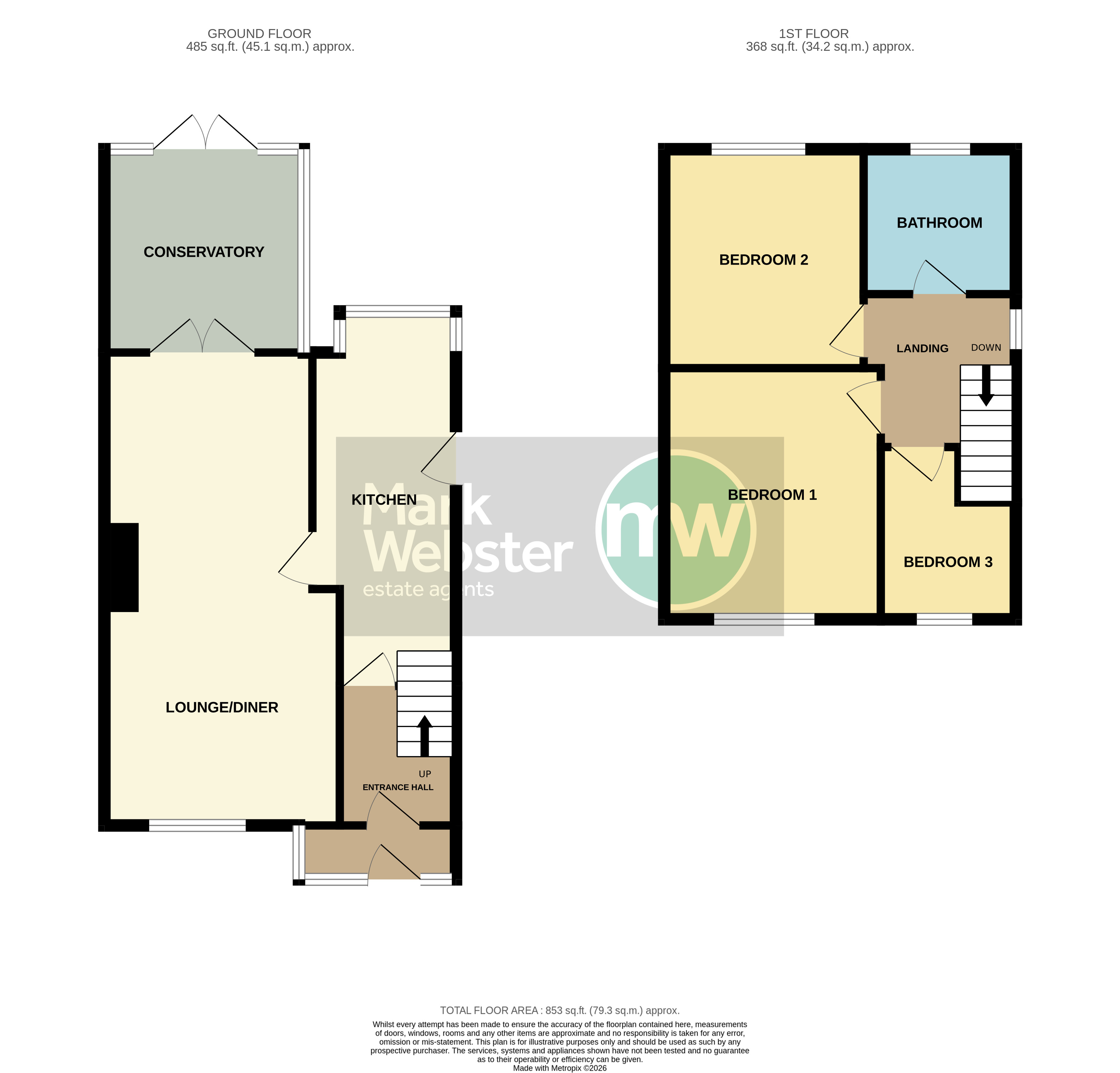 114, Main Road, Atherstone floorplan