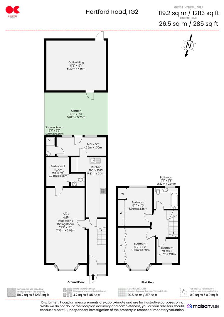 Hertford Road, Newbury Park floorplan