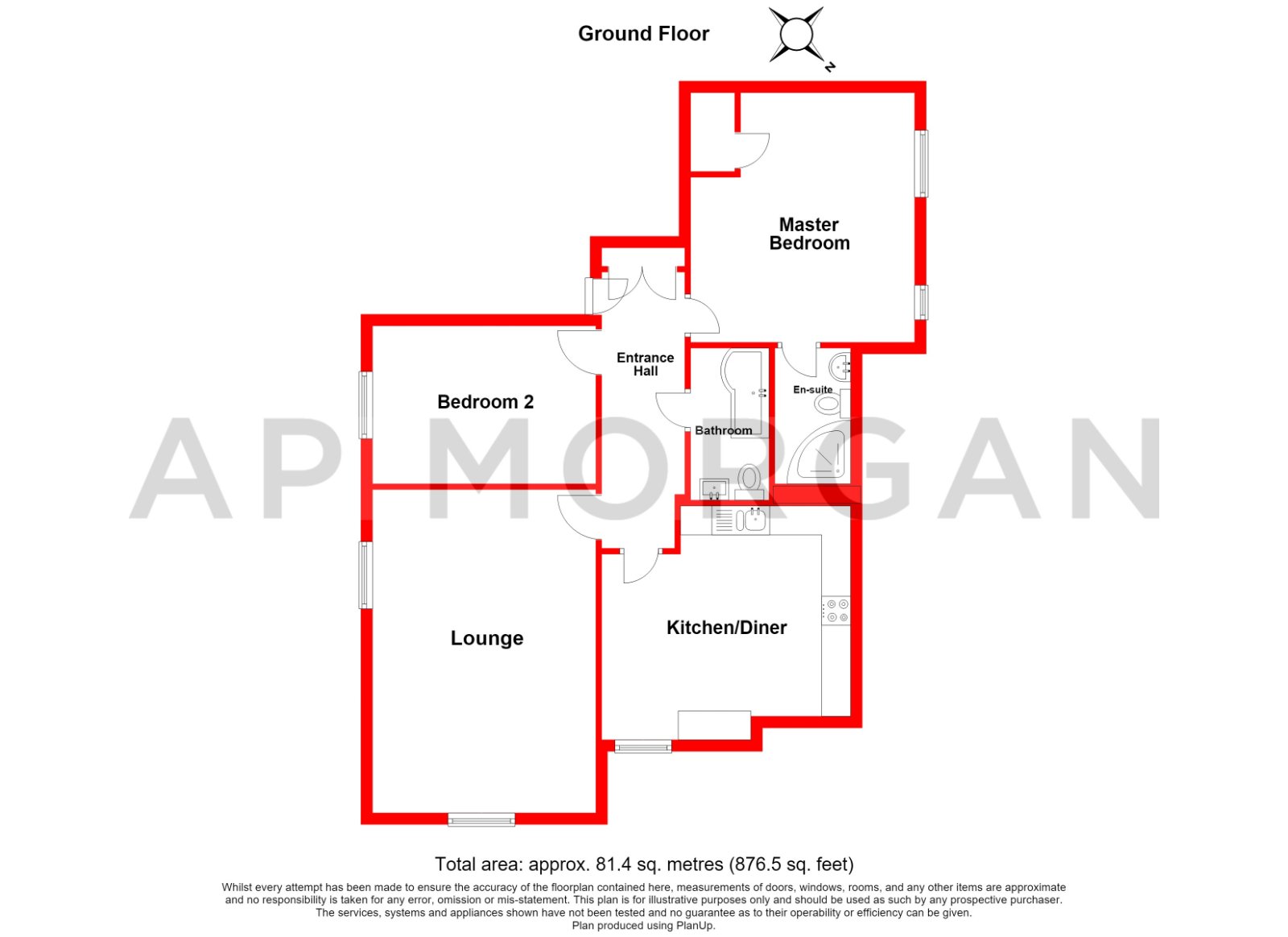 Apartment 2, Stretton Croft, 54, Brookhouse Road, Birmingham floorplan
