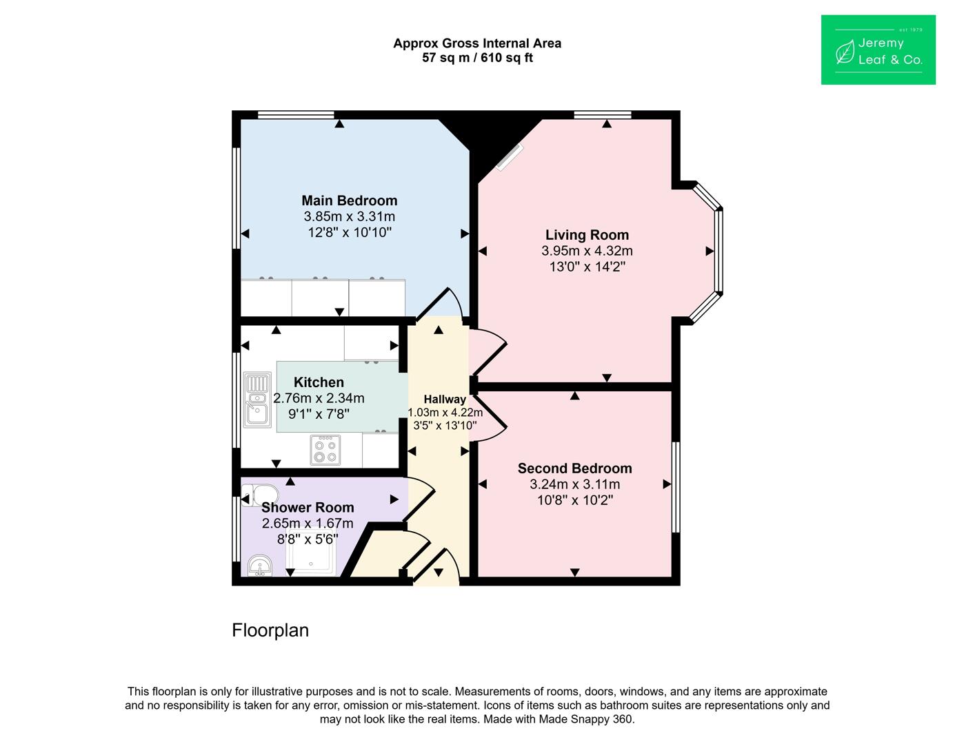 19, Denison Close, London floorplan