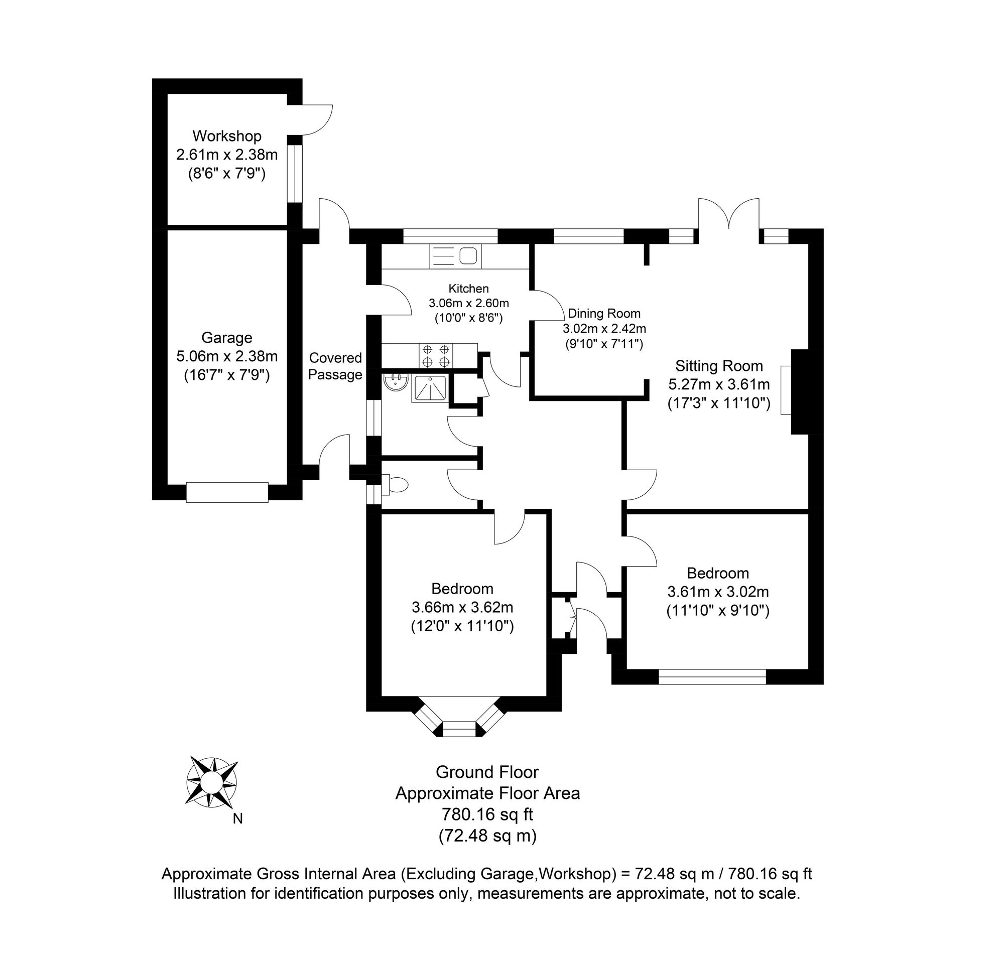 19 Greater Paddock, Lewes floorplan