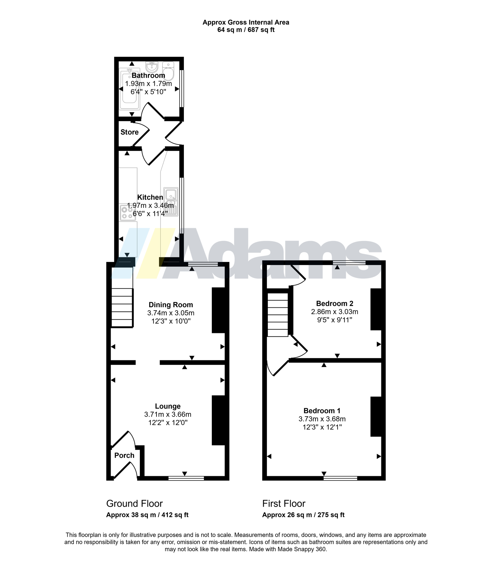 63, Cumberland Street, Warrington floorplan