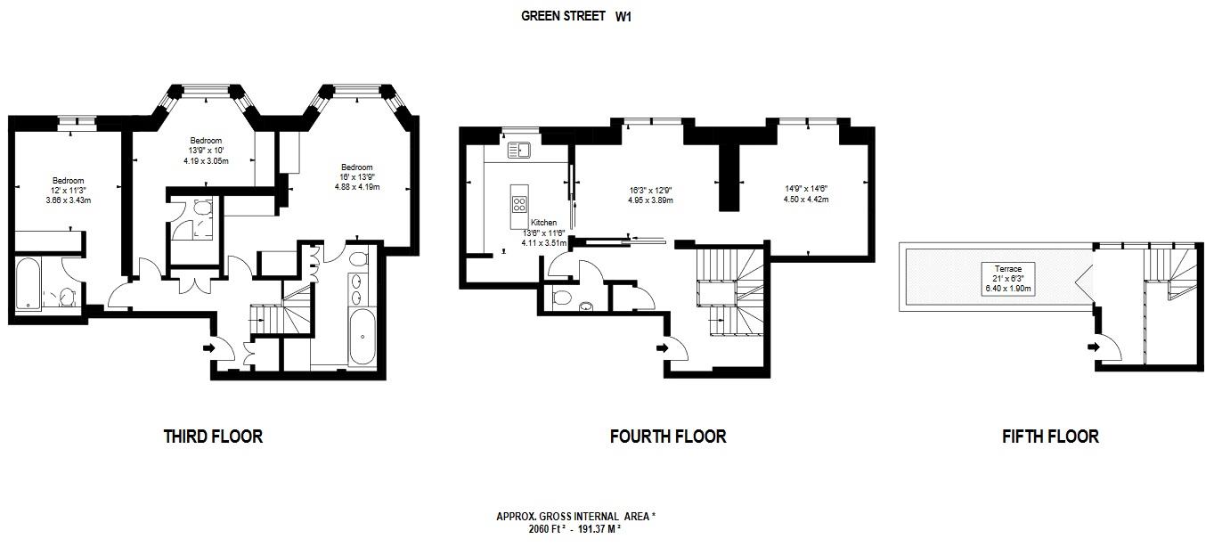 3 Bedrooms Flat to rent in Green Street, Mayfair, London W1K