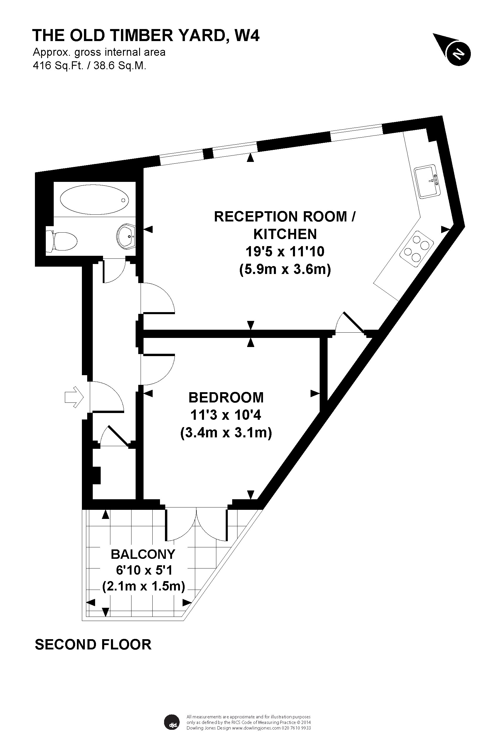 Old Timber Court, Chiswick floorplan