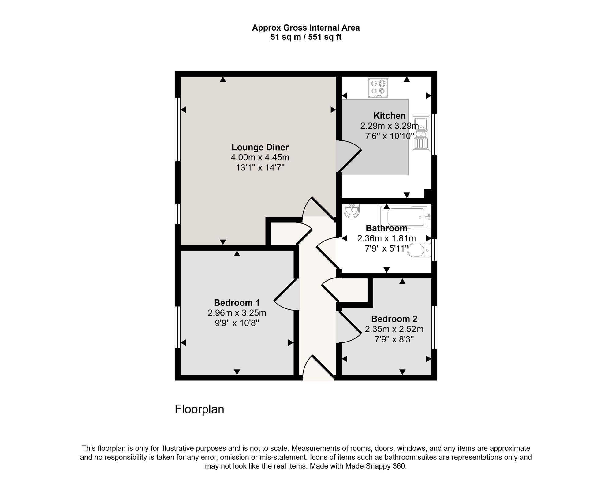 66 Rixtonleys Drive, Manchester floorplan