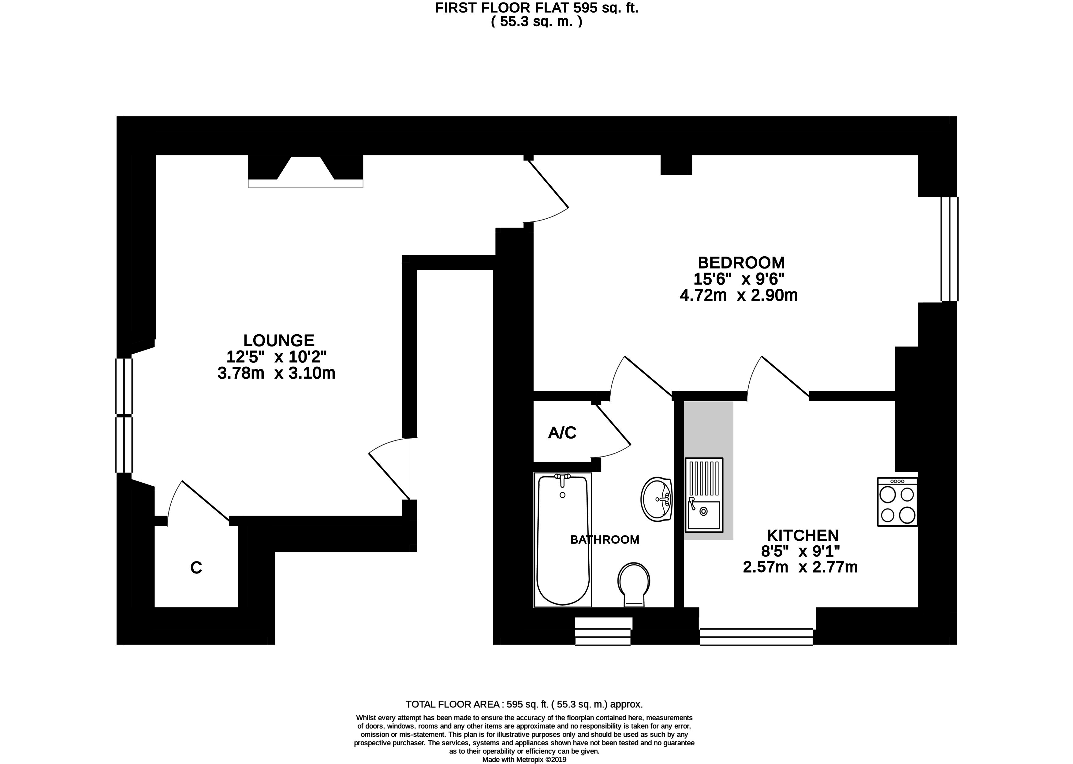 Flat 2, 61, Trowbridge Road, Bradoford-On-Avon floorplan