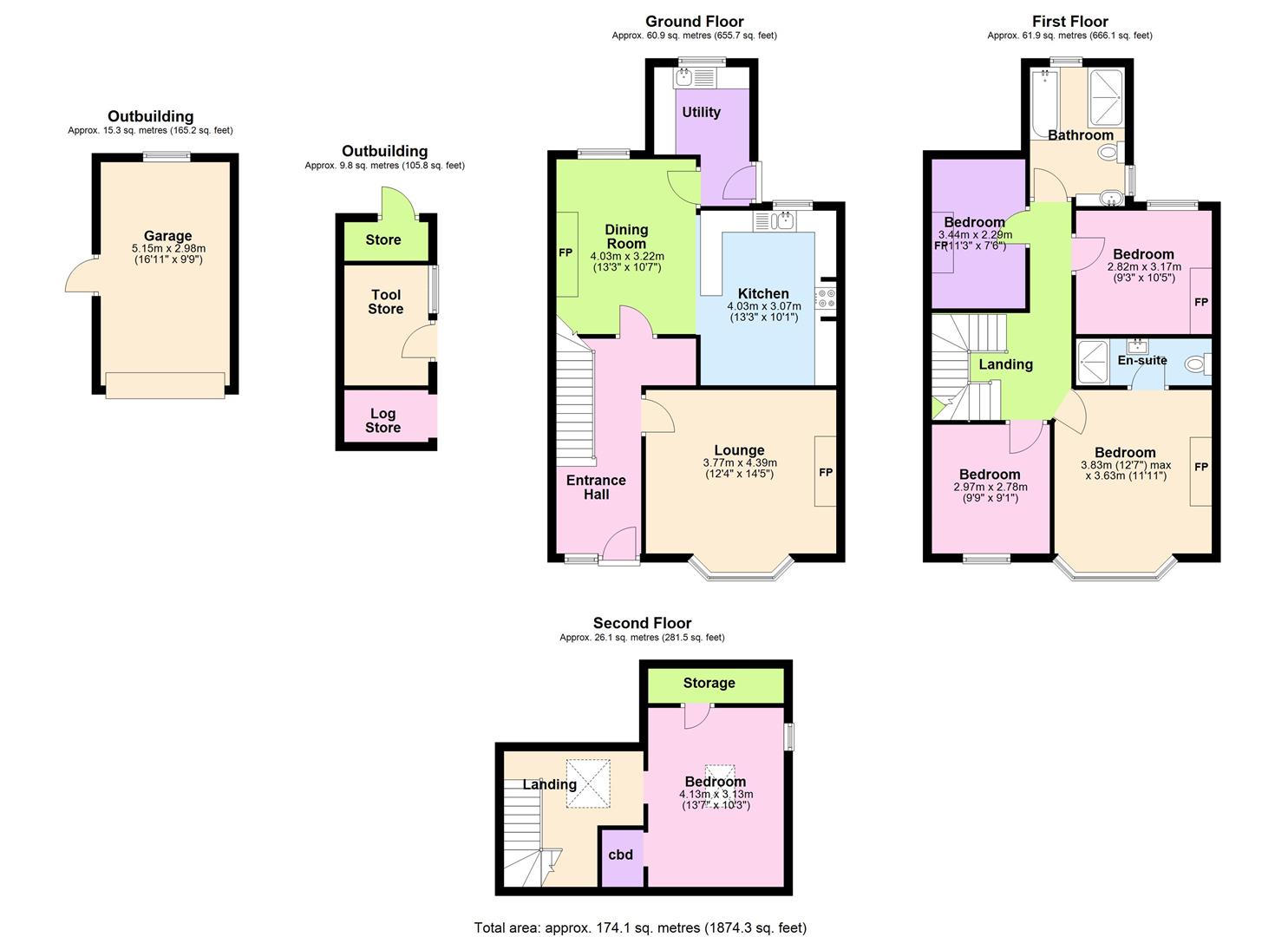 Kilford, St. George Road, Abergele floorplan