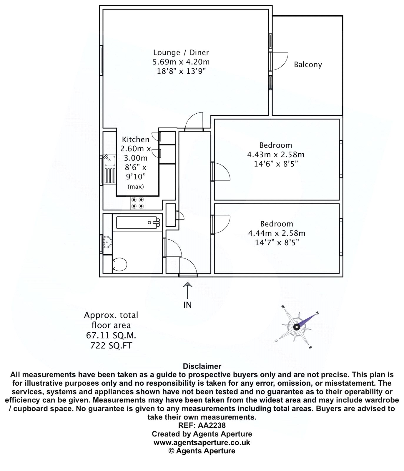 9, Mallory Close, Kent floorplan