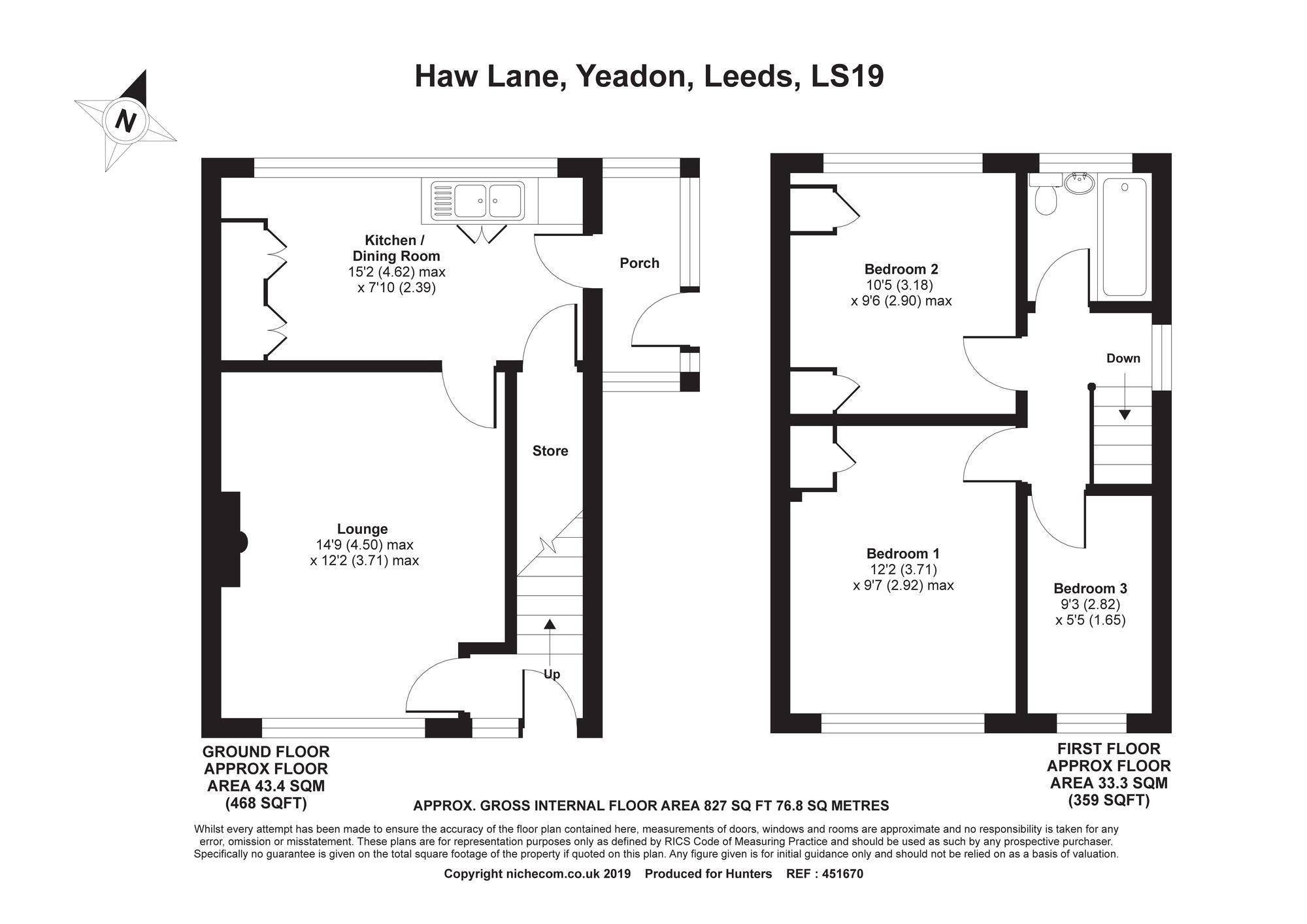 3 Bedrooms End terrace house for sale in Haw Lane, Yeadon, Leeds LS19