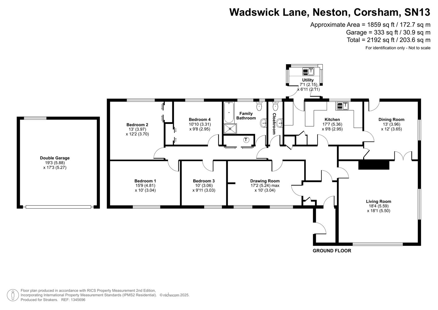The Vicarage, Wadswick Lane, Corsham floorplan