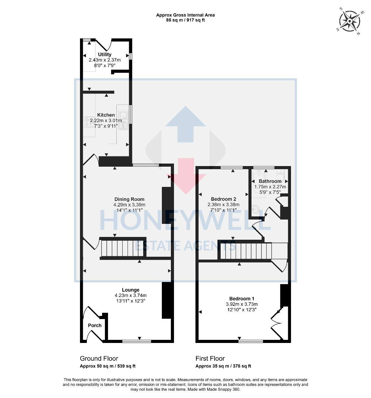 17, Kay Street, Clitheroe floorplan