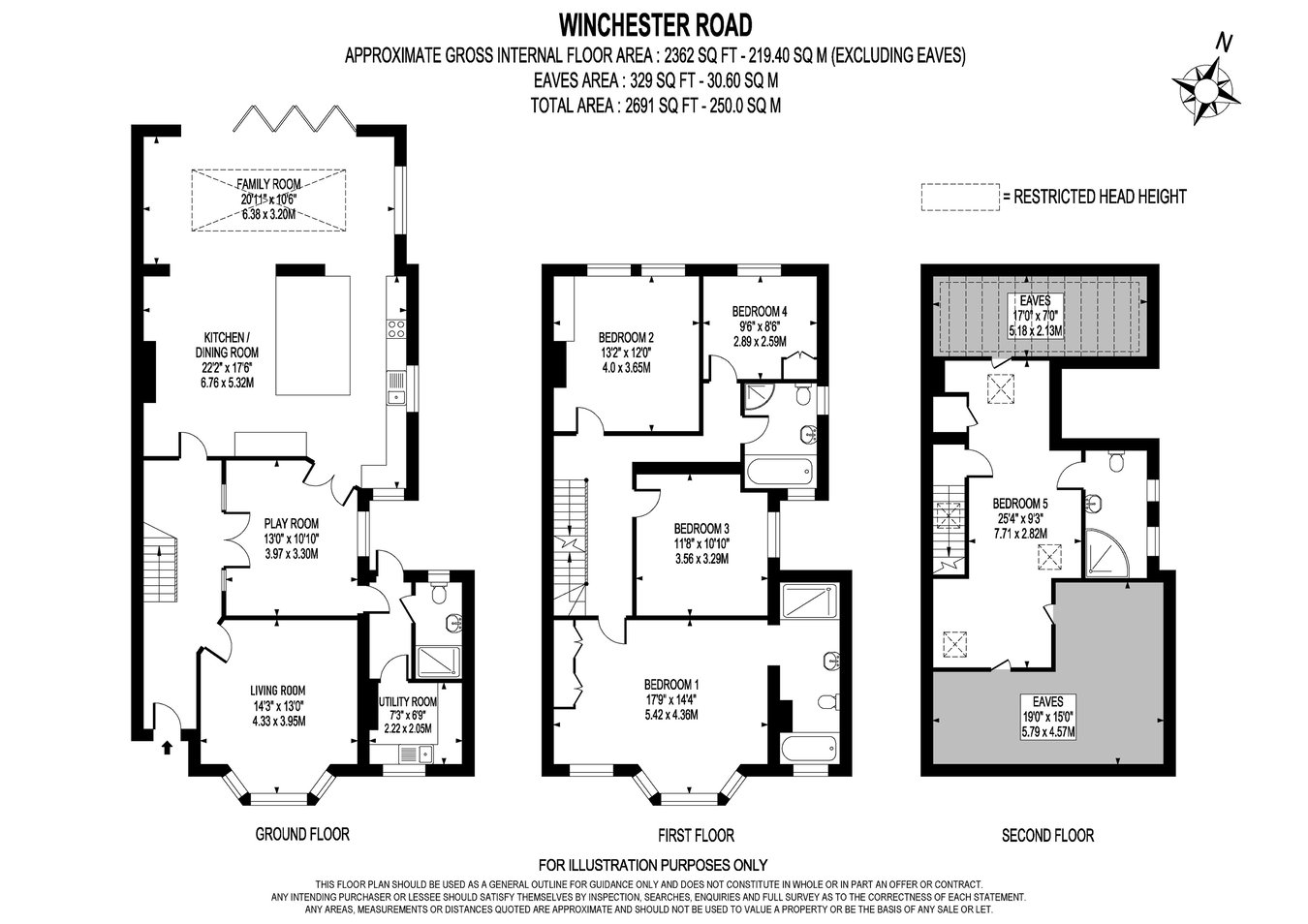 37, Winchester Road, Walton-on-Thames floorplan
