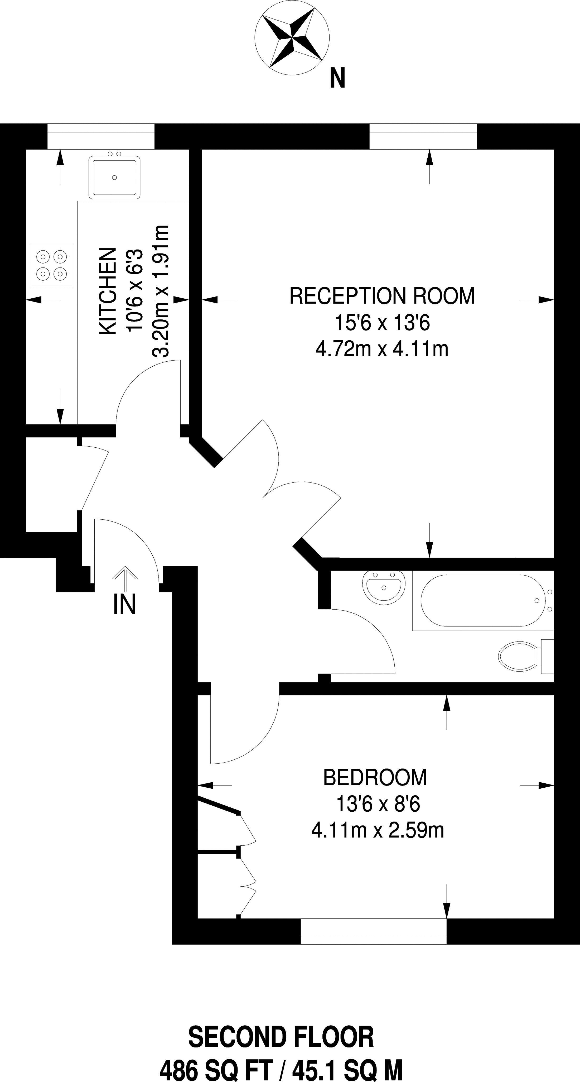 1 Bedrooms Flat to rent in Elsham Road, Holland Park, London W14