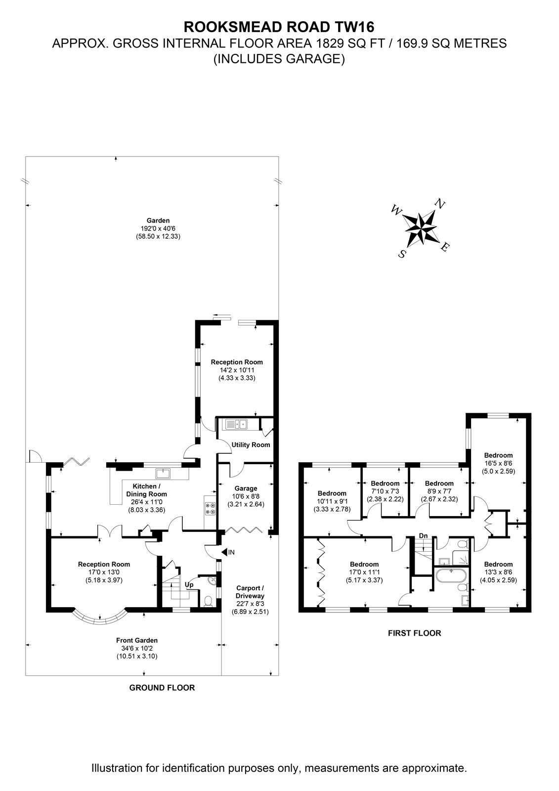 26, Rooksmead Road, Sunbury floorplan