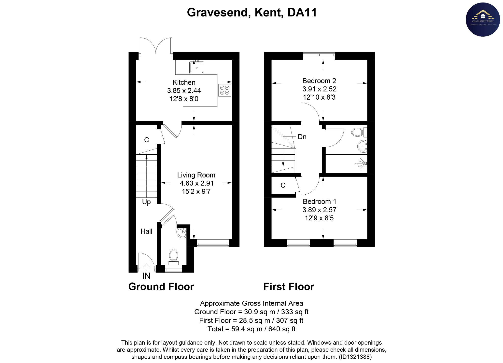 71 Cornfield Drive, Gravesend, Kent floorplan
