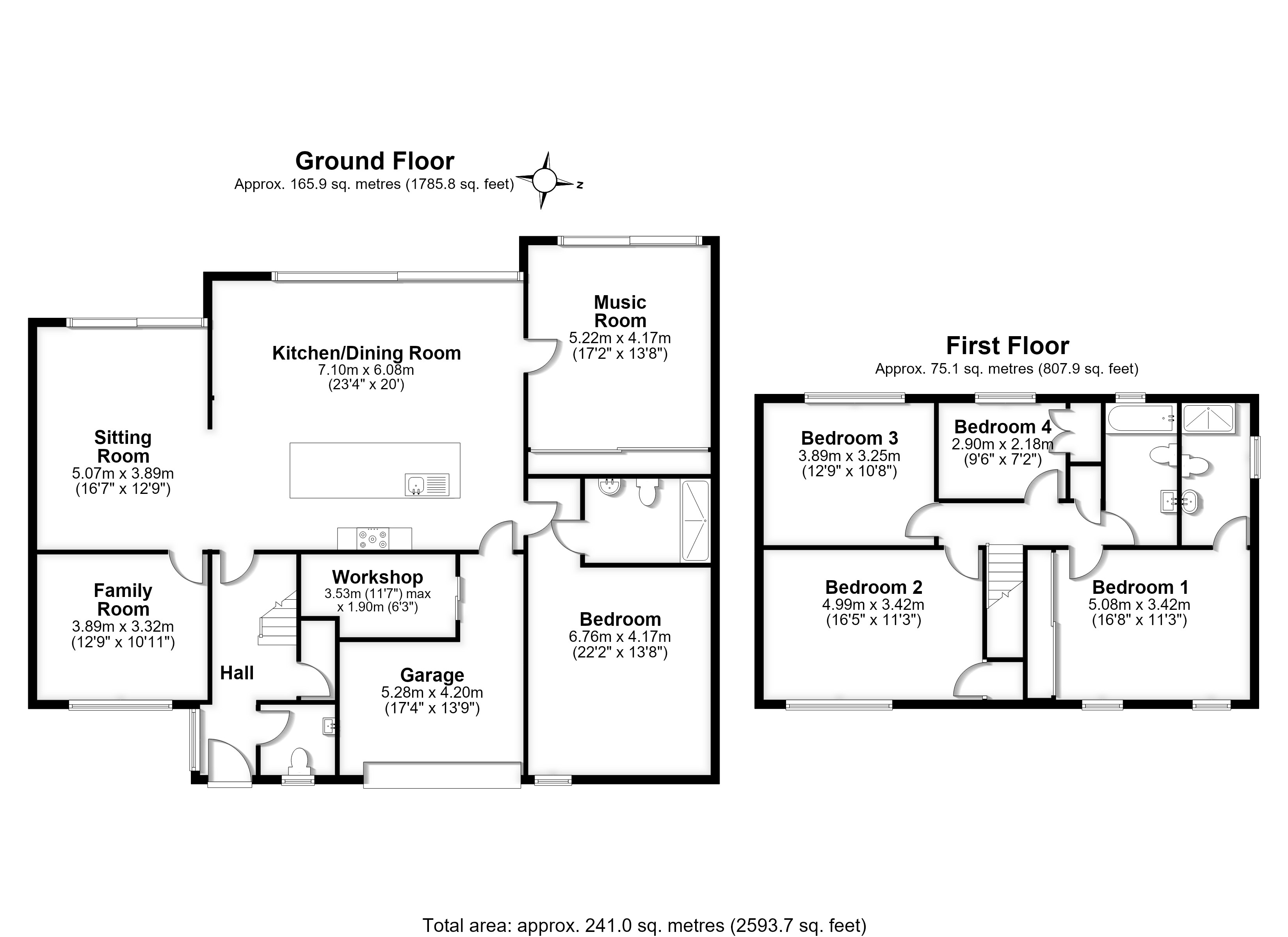 28, Willow Close, Hertfordshire floorplan