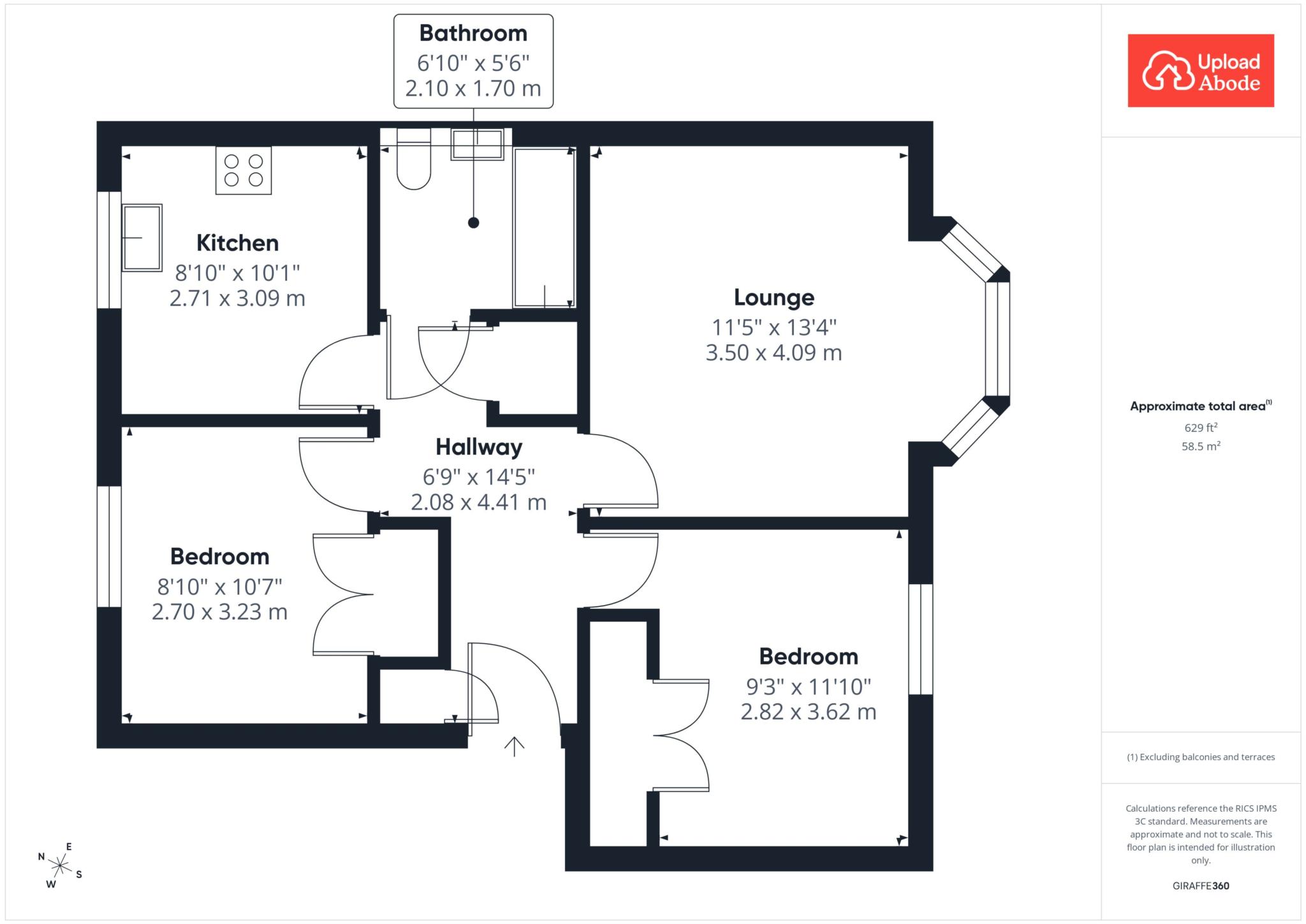 Flat 5, McCormack Place, Larbert floorplan