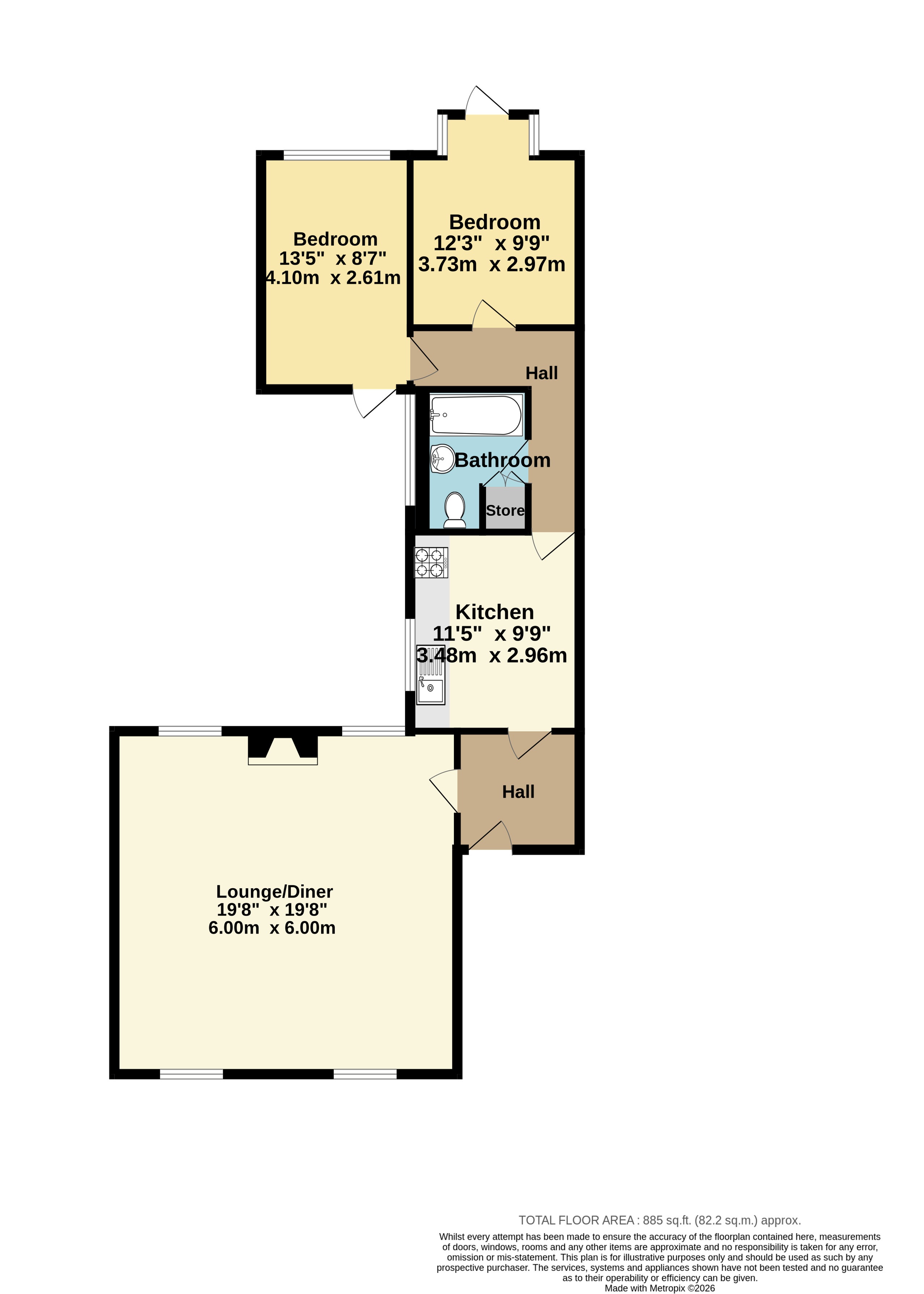 Flat 1, North House,, Kingsgate Bay Road, Kent floorplan