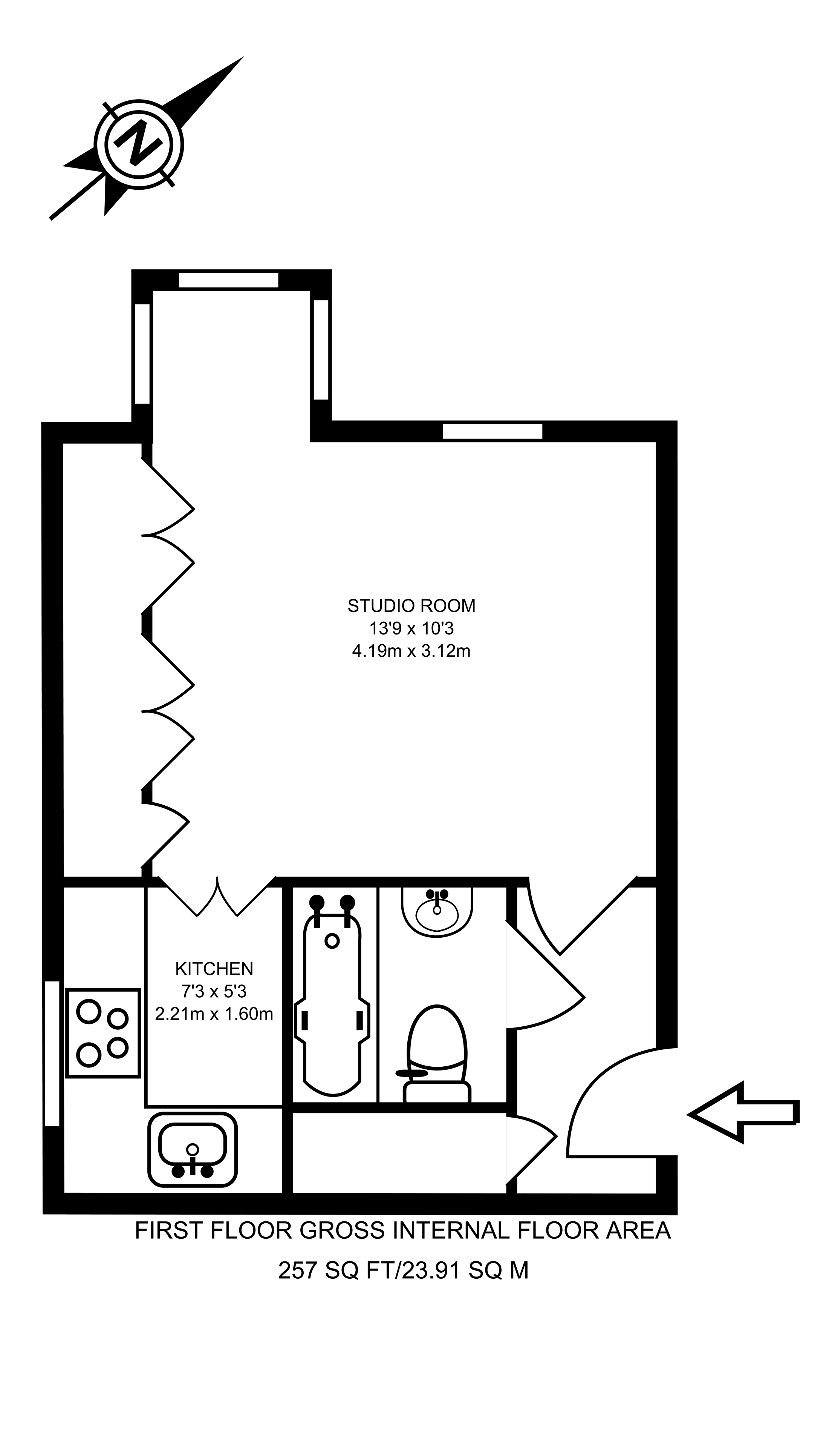 0 Bedrooms Studio to rent in Veryan, Goldsworth Park GU21