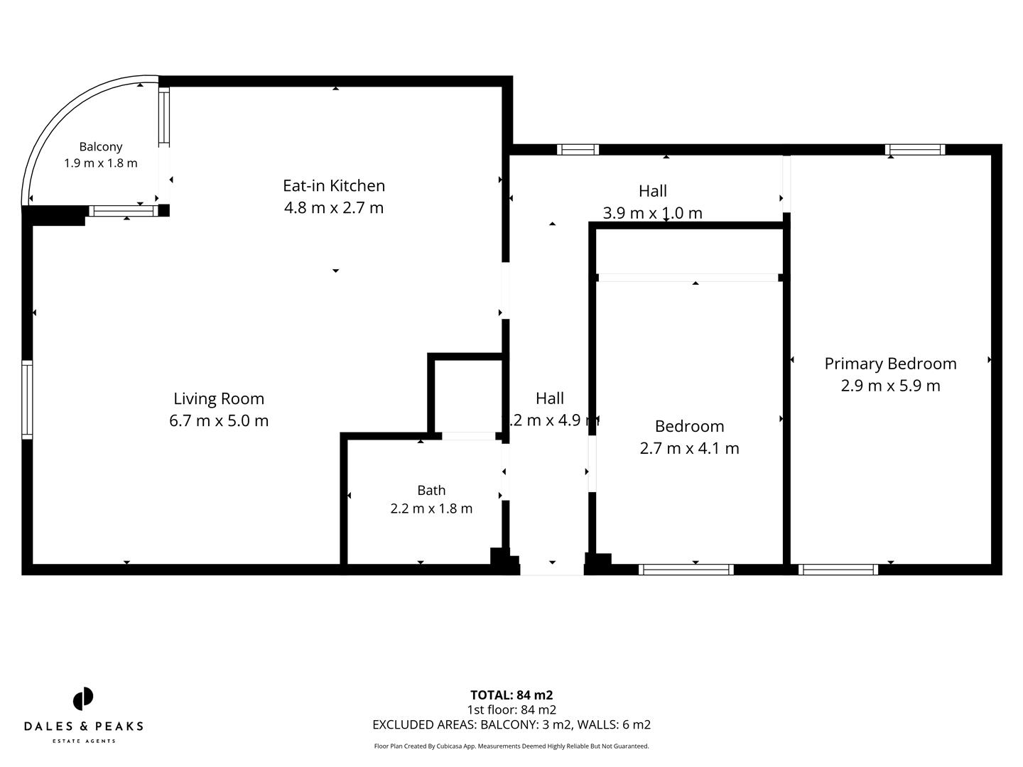 1 Malvern House, Smedley Street, Matlock floorplan