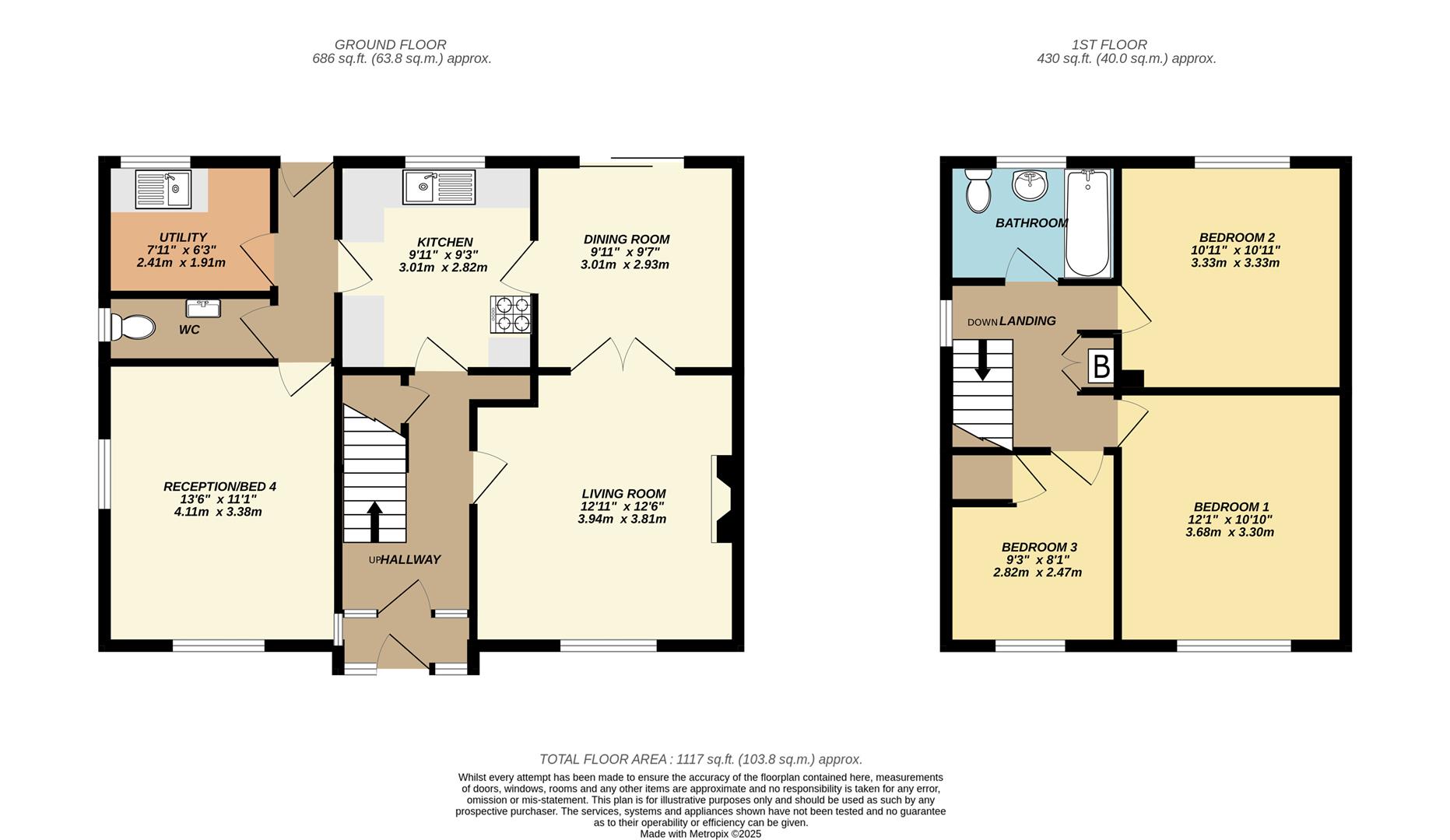 12, Clarendon Drive, Swindon floorplan