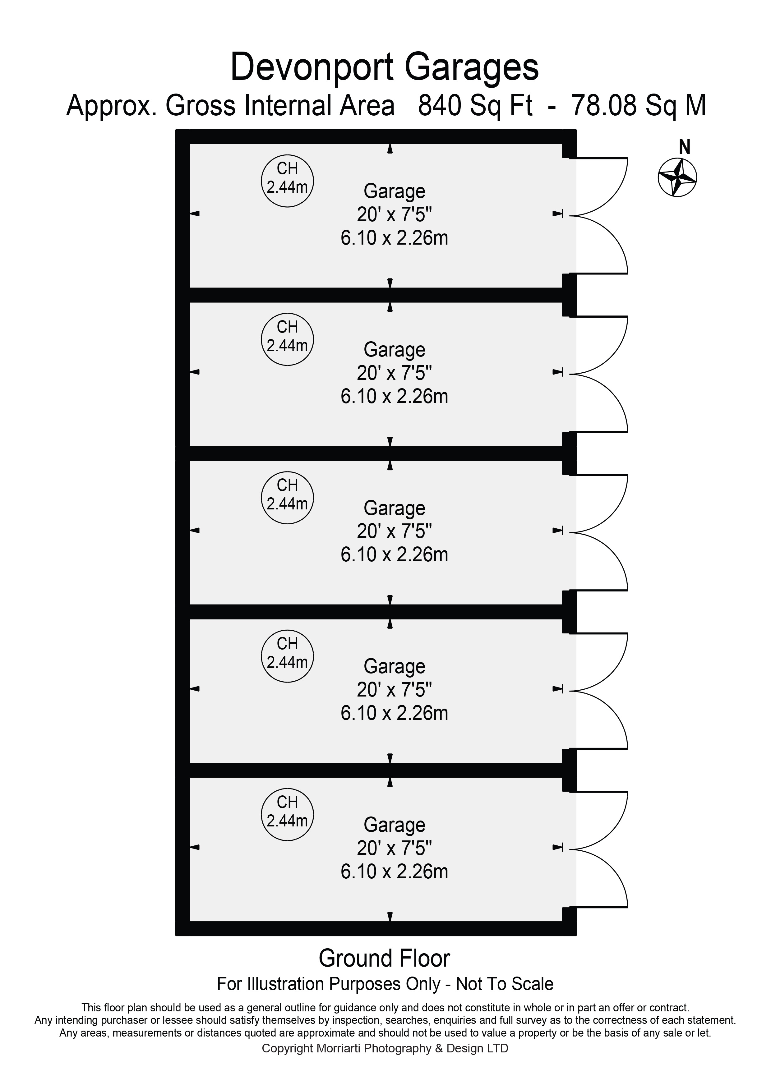 Garages 1- 5,, Somers Crescent, London floorplan