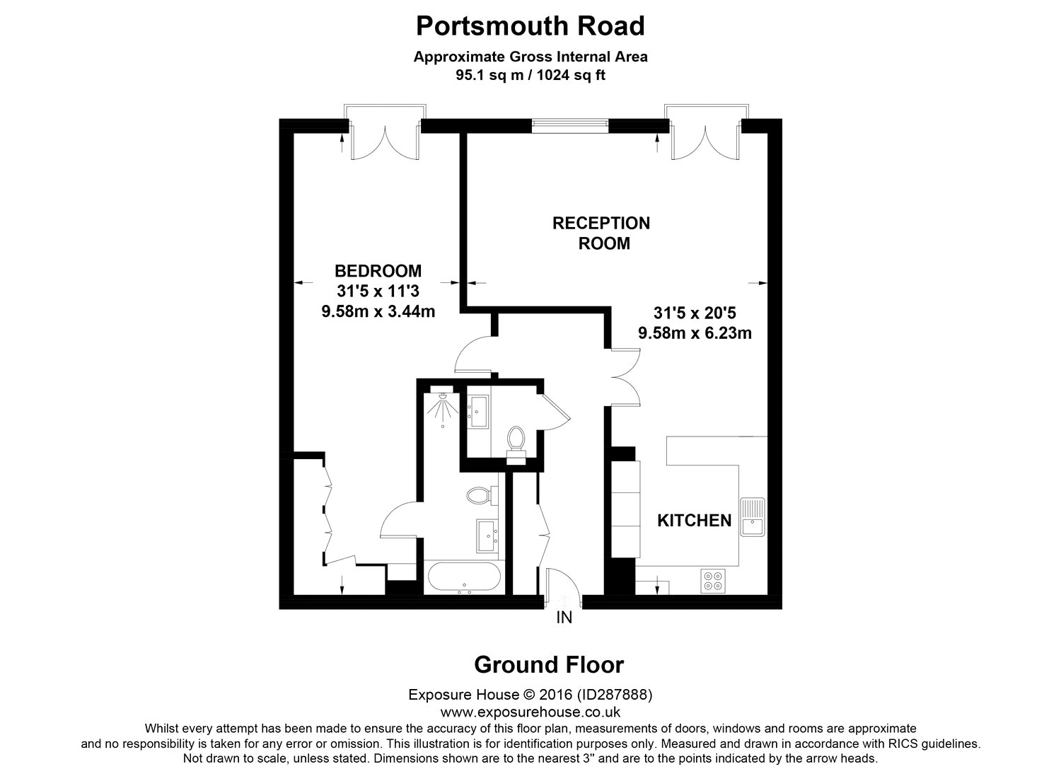 Hill House, Portsmouth Road, Esher, Surrey KT10, 1 bedroom flat for sale 60331244 PrimeLocation
