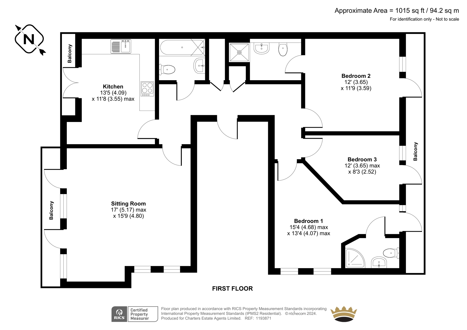 Flat 14 Argyll Court, 142, St. Cross Road, Hampshire floorplan