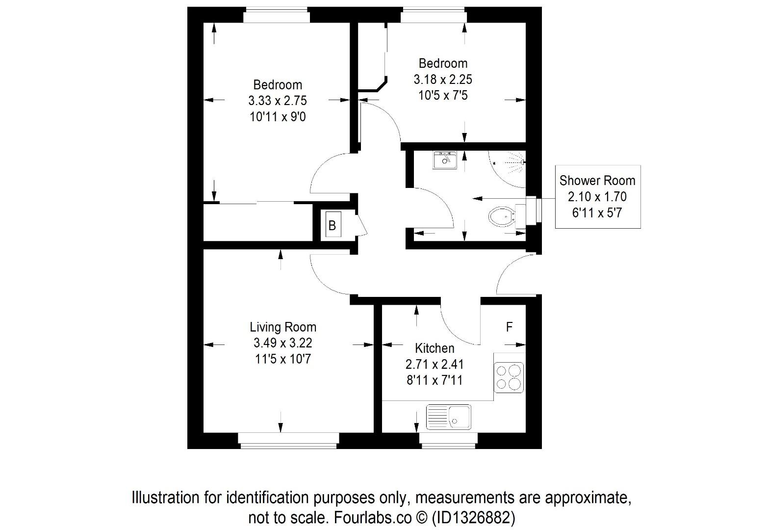 14, Gifford Court, Glenrothes floorplan