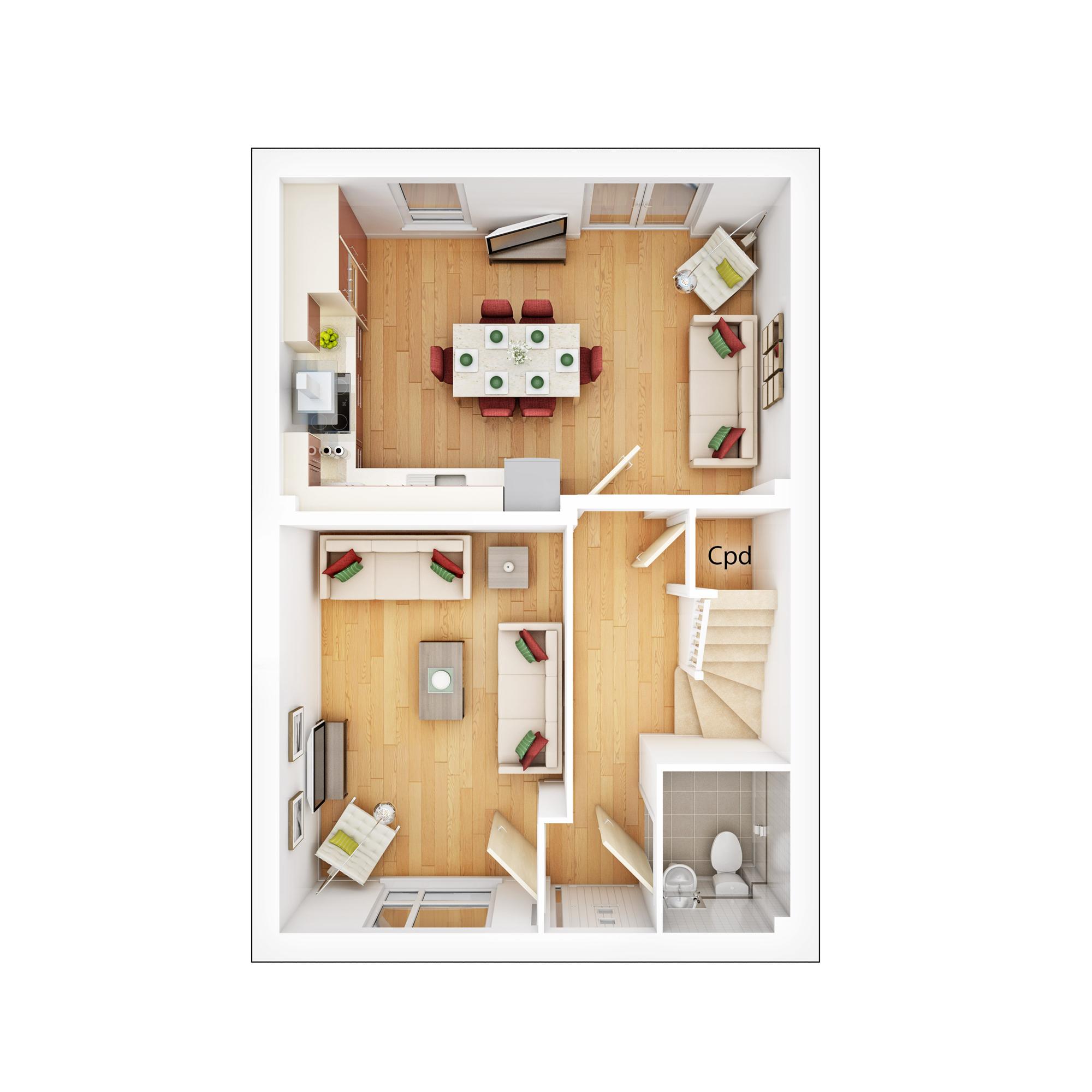 4 Bedrooms Semi-detached house for sale in 