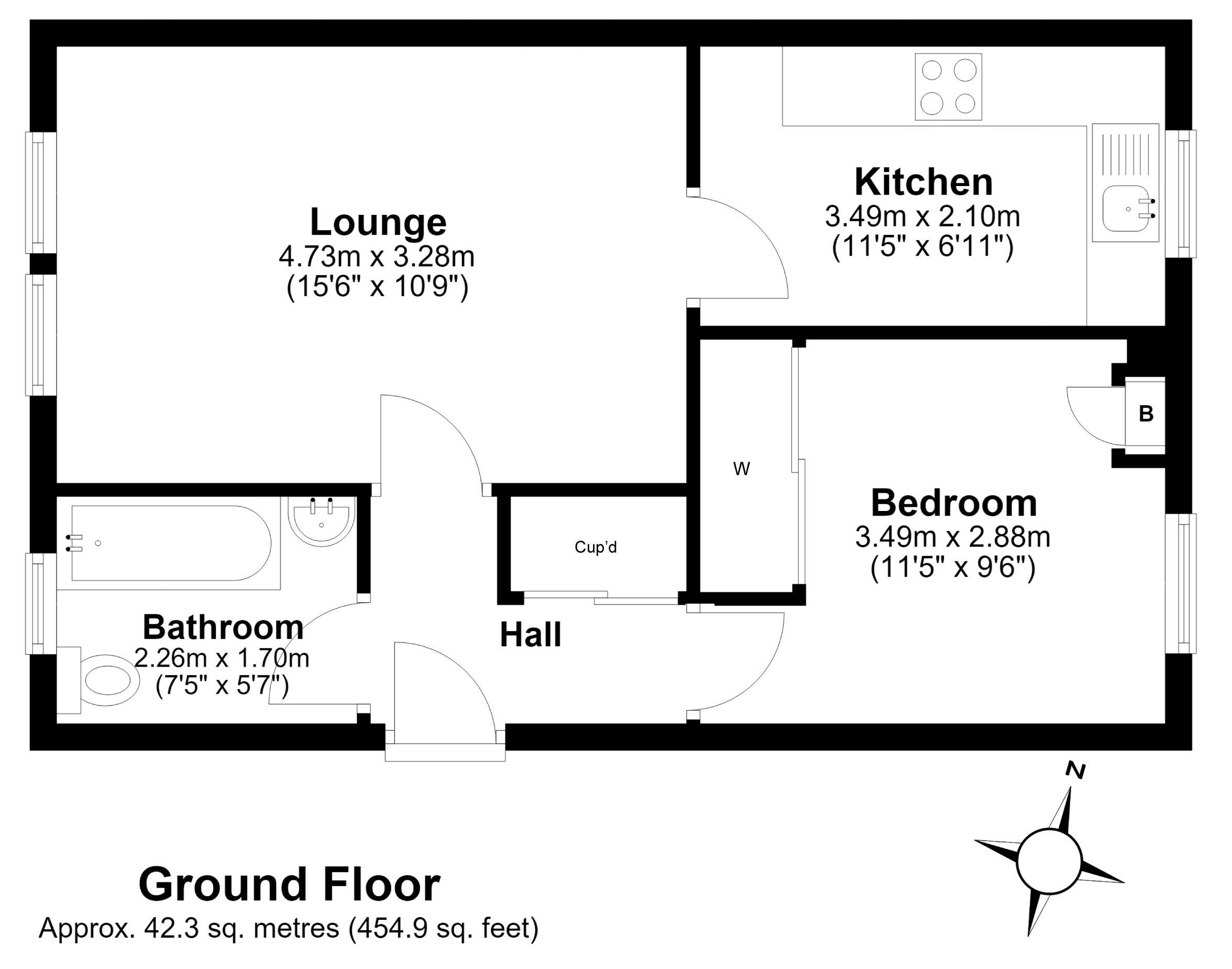 11/1, West Winnelstrae, Edinburgh floorplan