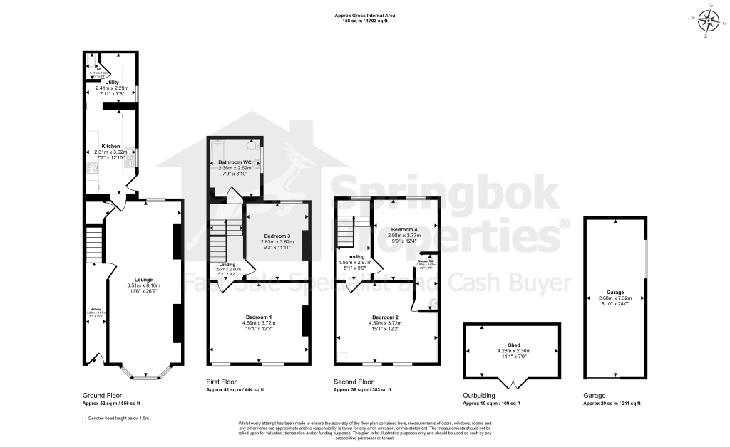 97, Brookland Road, Bridlington floorplan