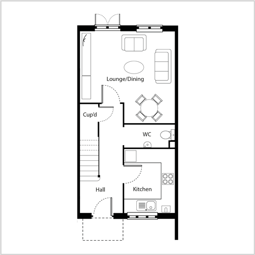 2 Bedrooms End terrace house for sale in Back Lane, Bucks Horn Oak, Farnham, Hampshire GU10