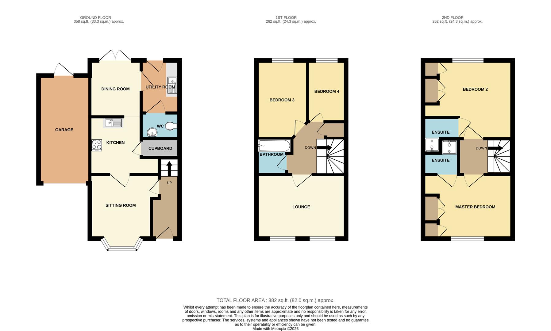 6, Pear Tree Court, Rugeley floorplan