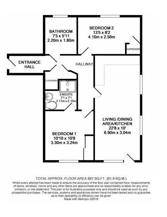 2 Bedrooms Flat to rent in Claud Hamilton Way, Hertford SG14